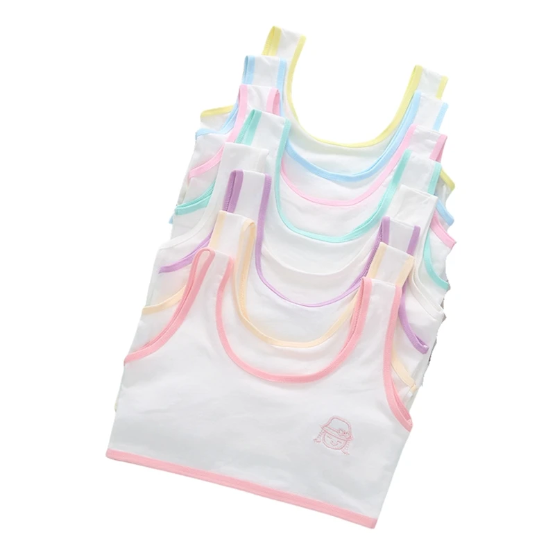 Cheap Wholesale Pure Cotton Cartoon Comfortable Bra For Kids First Bra For Teen Girls Training Bras For Young Girls