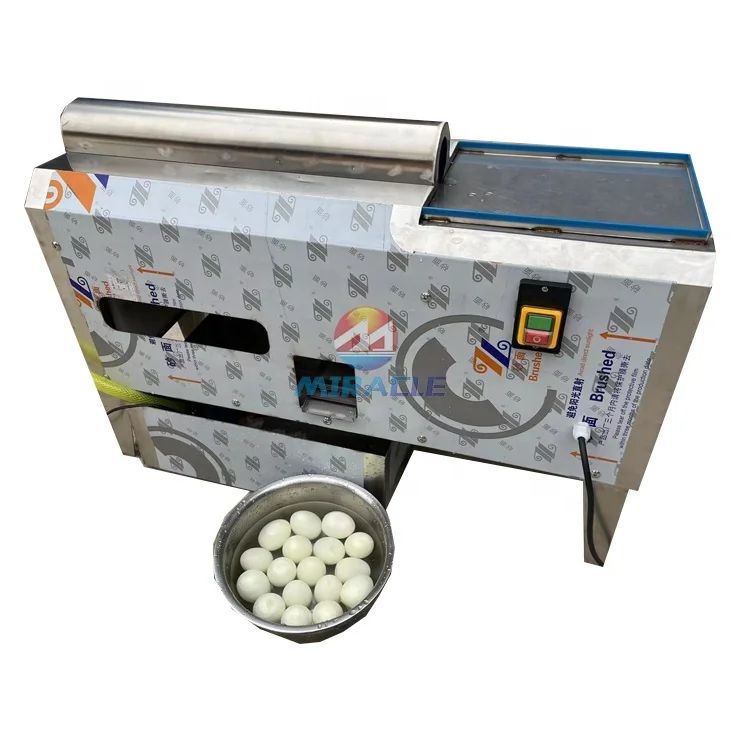 Good Peeling Effect Egg Shell Crushing And Shelling Machine
