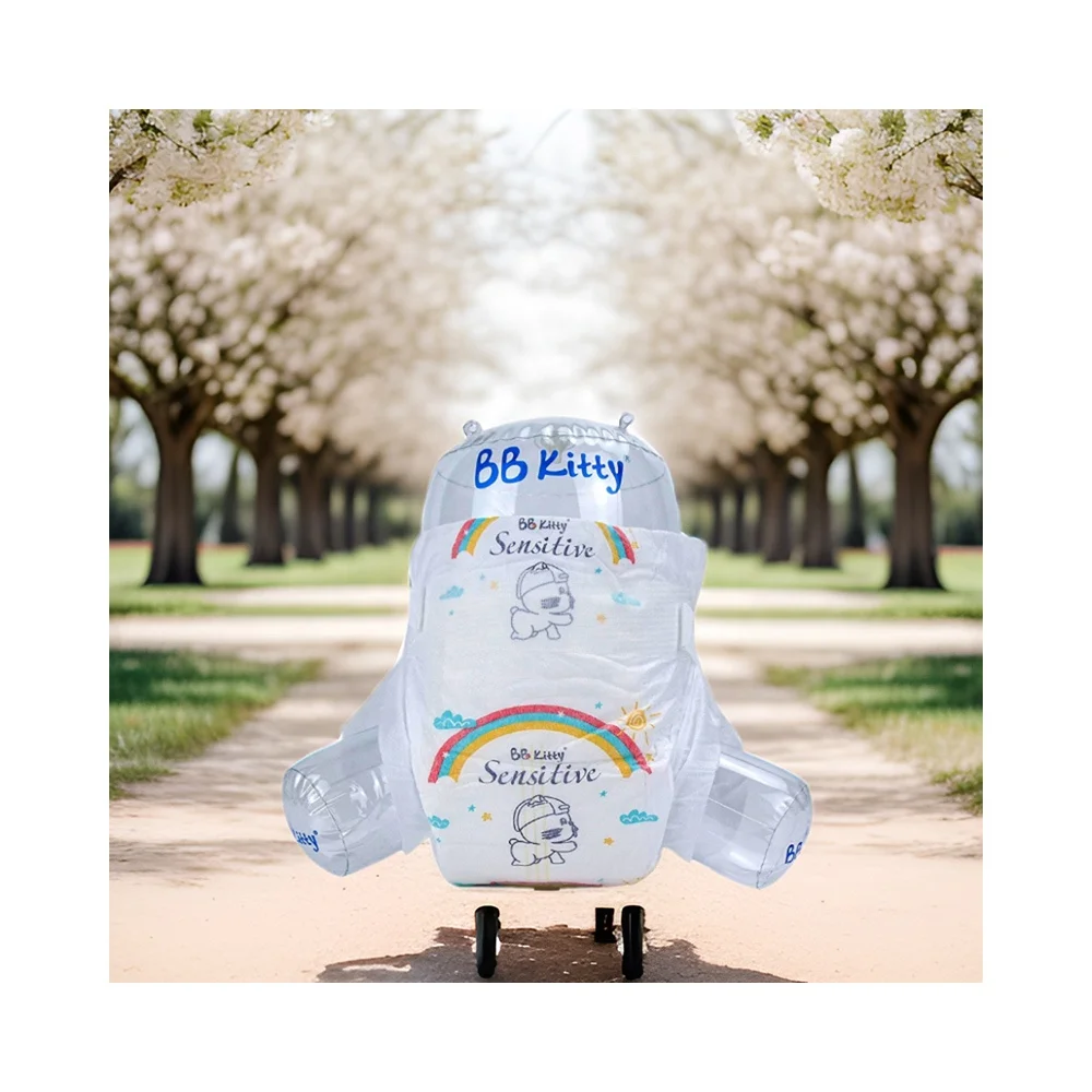 BB Kitty Sensitive Premium Nappy 2023 Ecofriendly All Sides Nepi Xiamen China Global Baby Diapers Wholesale Label