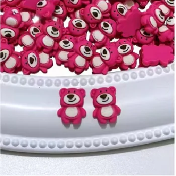 2023 Korea Kawaii Bear Rabbit Elephant Cat Flat Back Resin Cabochon For Hair Bow Center DIY resin charms