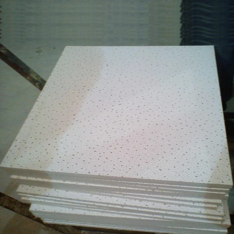 mineral fiber ceiling board with pinehole texture