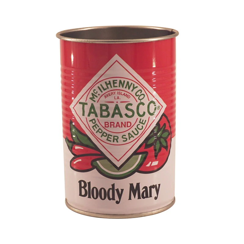 Customized printing Food grade aluminum foil 500ml  tin metal empty tomato juice packing tin