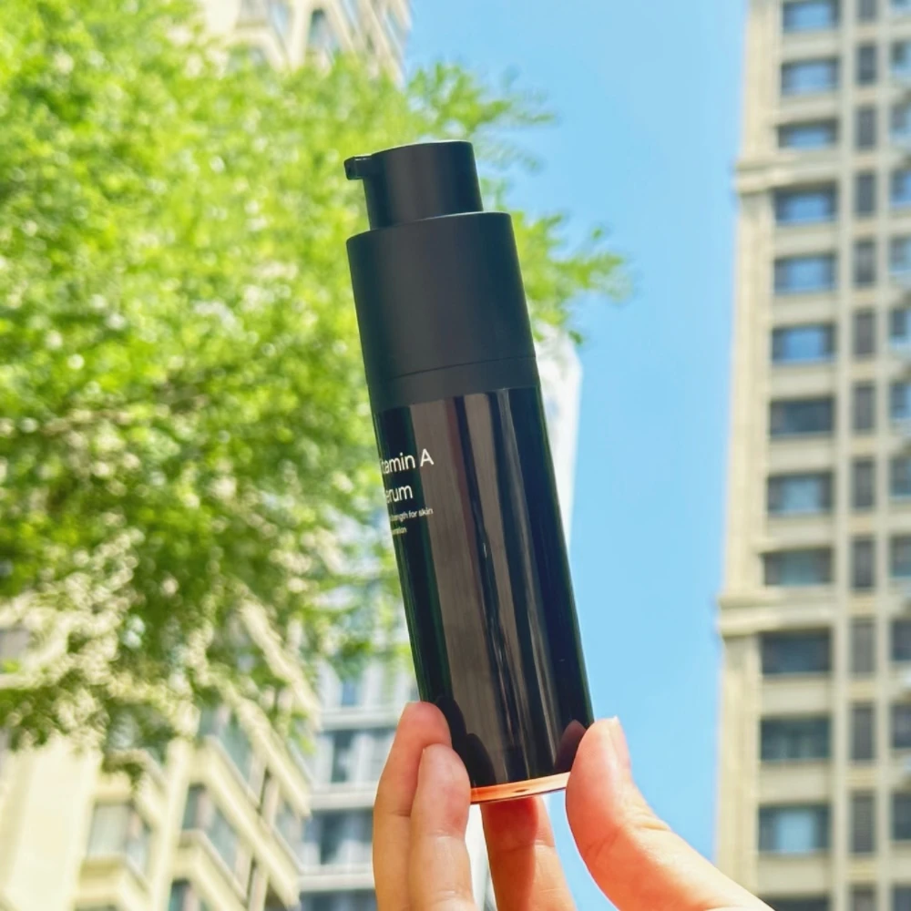 custom empty Luxury 15ml 30ml 50ml  Frosted Cream cosmetic lotion serum plastic spray acrylic Airless Pump Bottle With Pump