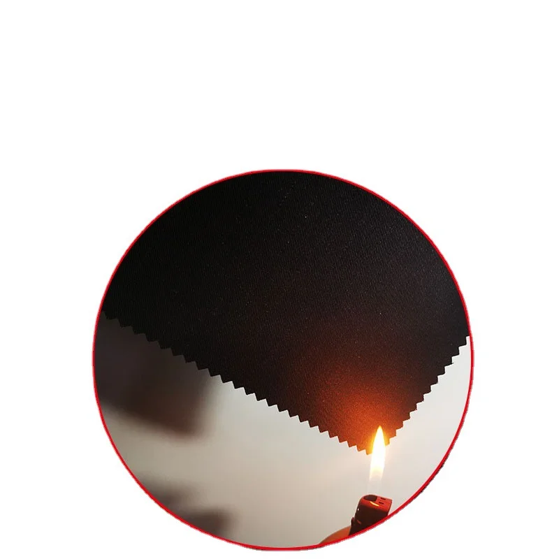 Spot 100% cotton black flame retardant anti-static fireproof twill workwear fabric