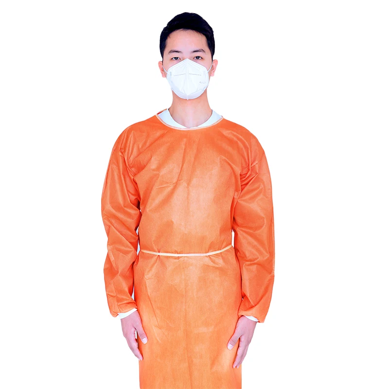 PP SMS PPE Medical Gown Hospital Doctor Nurse Protection Clothing Surgical Isolation Gown Factory Wholesale Disposable Blue Ic