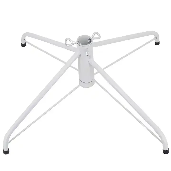 Sevenlots 180cm christmas tree artificial white PVC metal stand