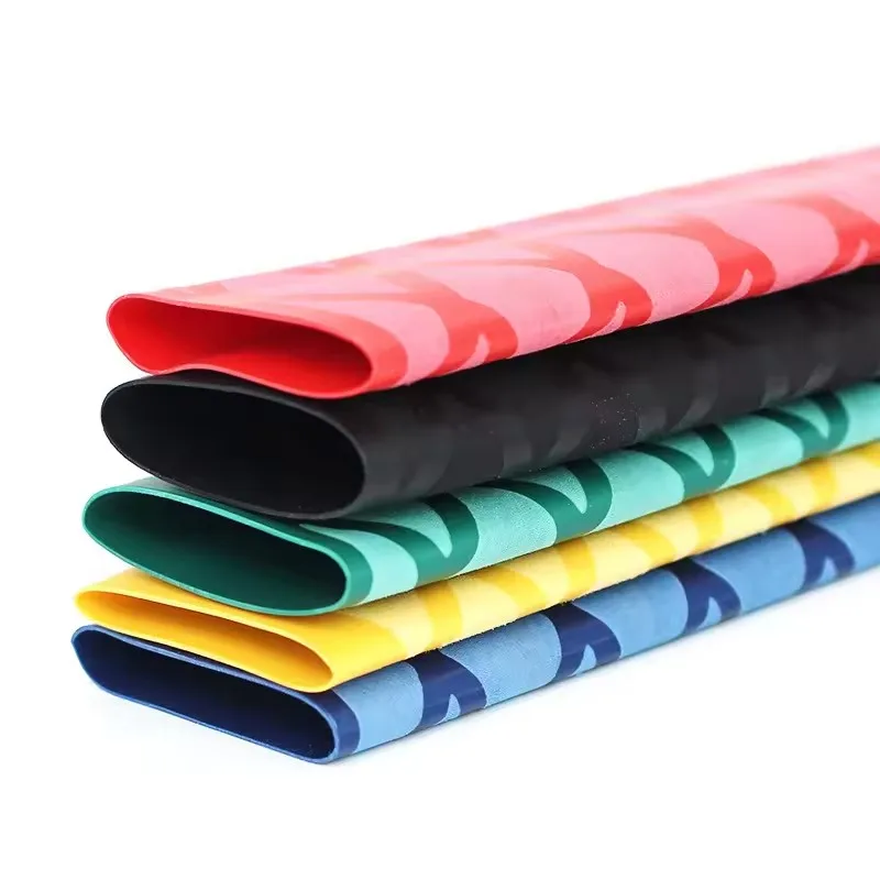15-50mm/1m Non-slip Heat Shrink Tube Rod Cover Textured Heat Shrinkable Sleeve For Fishing Rods Badminton