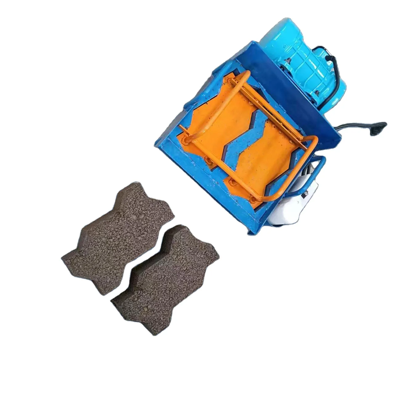 Manual brick making machine one piece at a time portable two-phase electric hollow brick paver brick