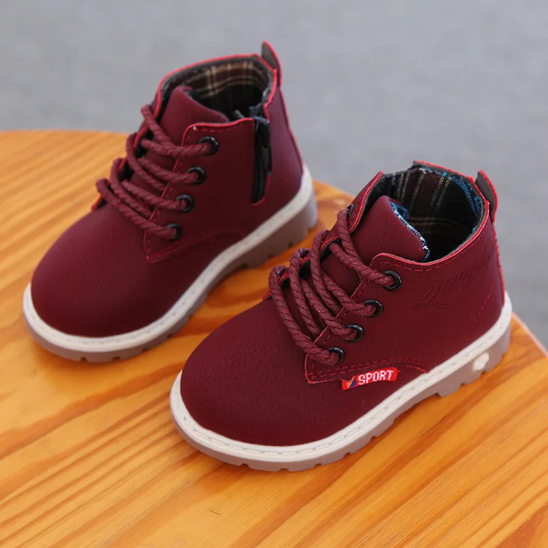 Hot Selling Beef Tendon Kids Children Casual Cotton Shoes Winter Keep Warm