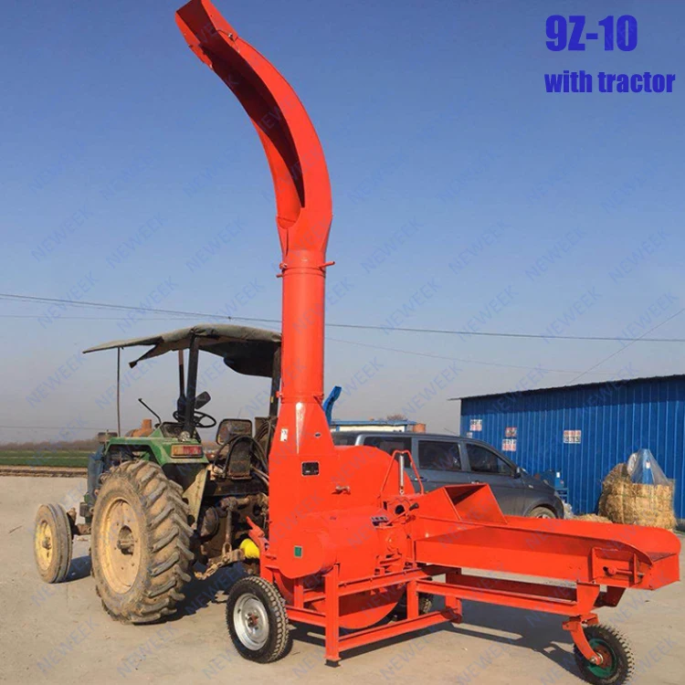 NEWEEK Africa PTO Driven Straw Softening Cattle Feed Forage hay Grass Chopper Chaff Cutter Machine