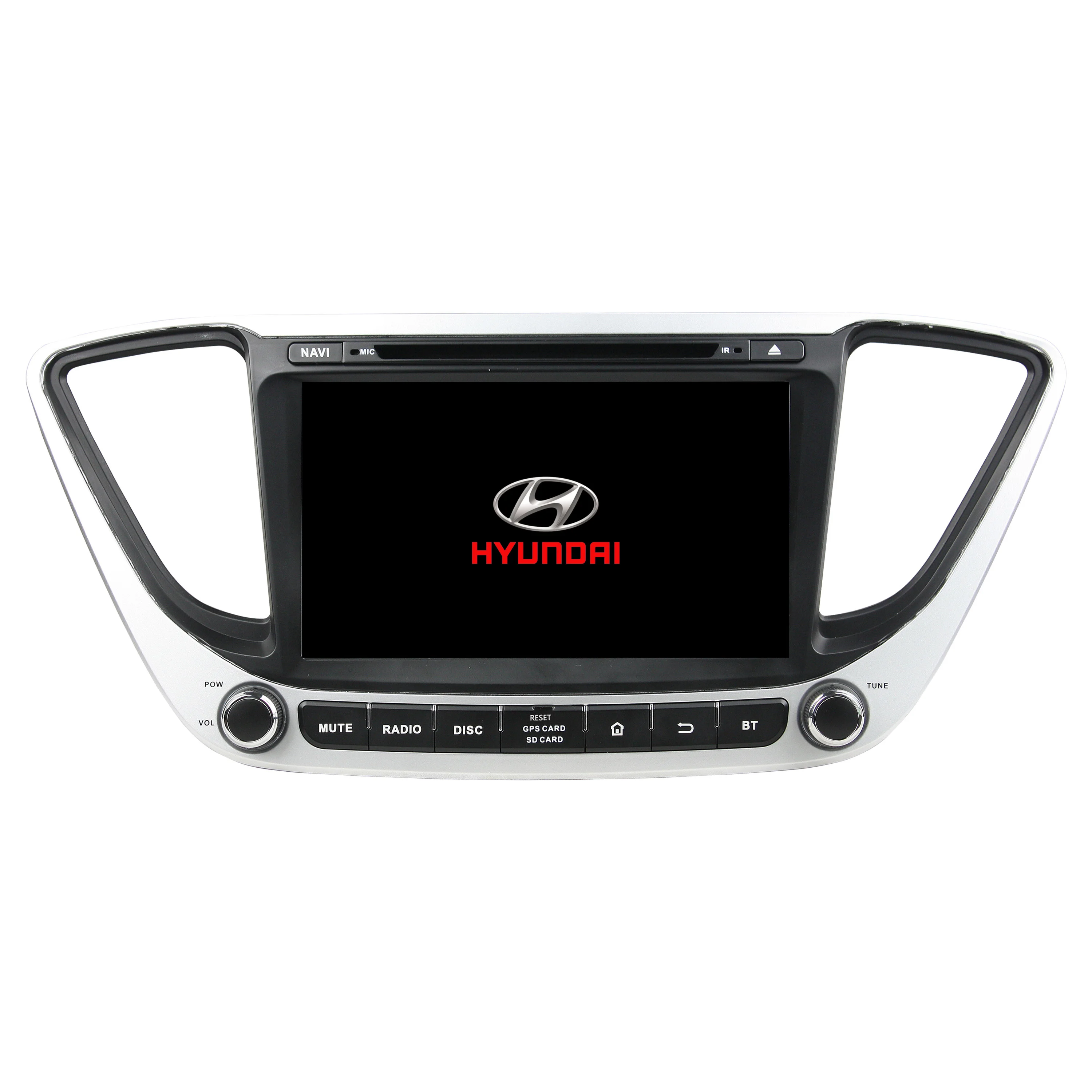 KLYDE KD-8211 PX5 Android 10 GPS Navigation Car DVD Player 8 Inch for HYUNDAI Verna Accent Solaris 2017-2018