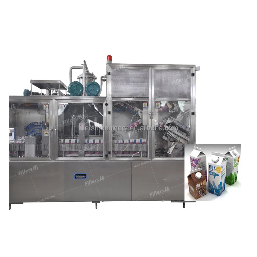 1000BPH Gable Top Carton Beverage Water Juice Milk Detergent Semi Automatic Filling Packing Machine