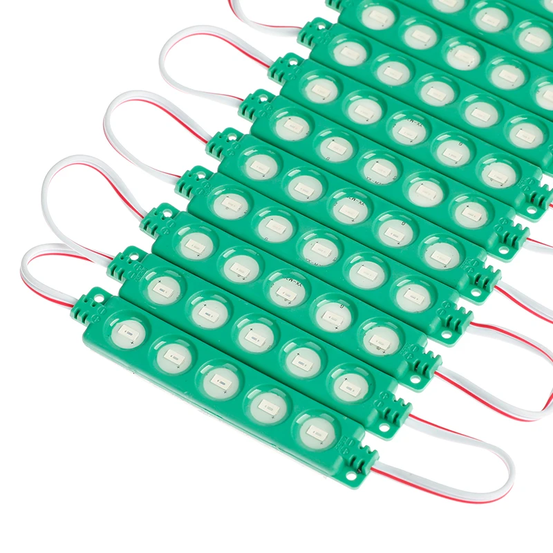 В наличии, зеленые светодиодные модули, 24 В постоянного тока, 1,2 Вт, 5 чипов, полноцветные световые светодиодные модули, светодиодный Инжекционный модуль