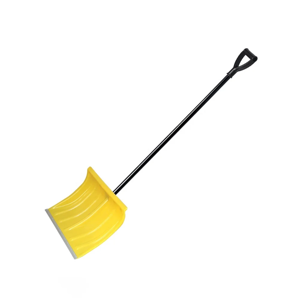 Black Heavy Duty Plastic Snow Shovel Farming Shovel with Steel Handle