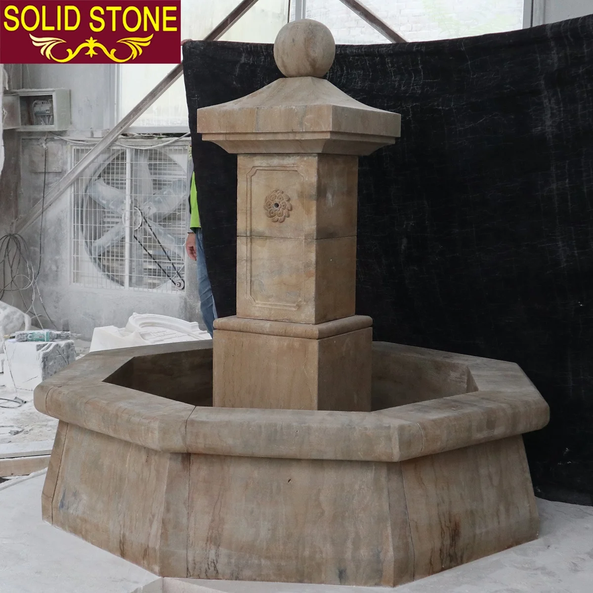 High concentration high quality Antique French Marble hand carved stone garden fountain