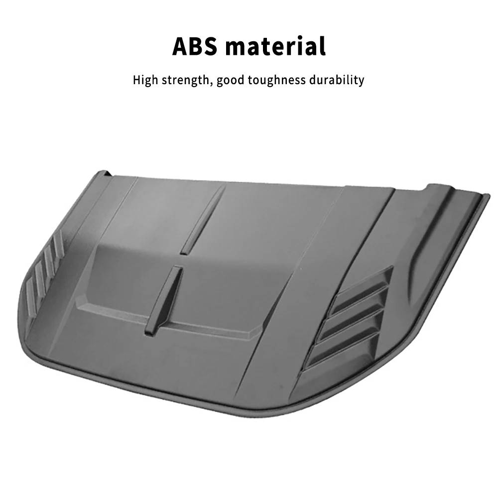 Racer Black Automotive Hood Scoops for bronco Front Decorative Air Vents with Aero Dynamic Air Flow Exterior Intake Cover