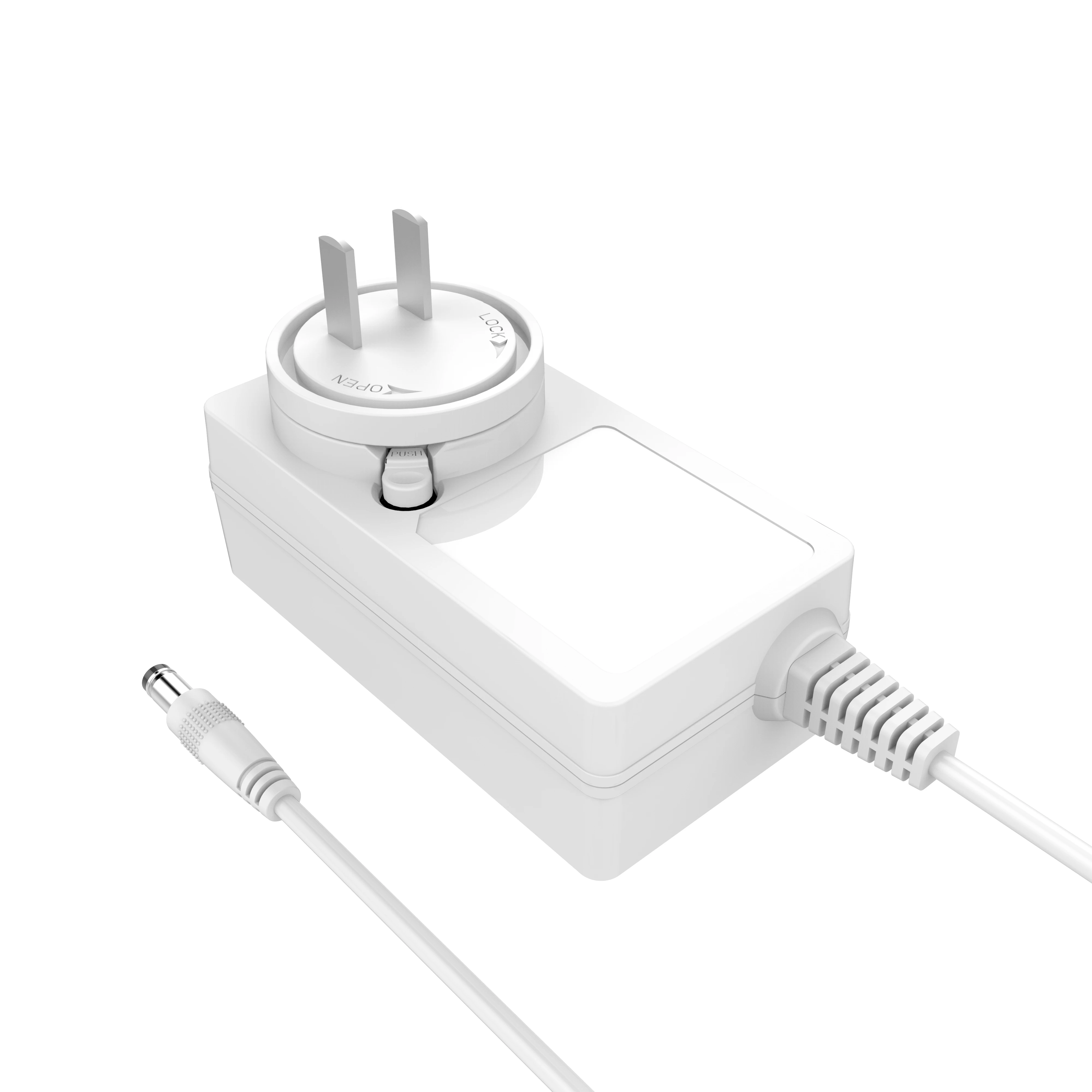 Frontpower 18V 1.5A 48W 19V 2A 15V 3.2A  interchangeable power adapter with EN61558 EN62368 FCC CE PSE CCC SAA