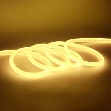 12V 24V AC110V 220V Flexible Cuttable 360 Degree Custom Silicone Tube Strip Ultra Thin LED Neon Flex lights