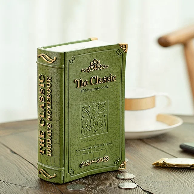 OEM забавная Копилка в форме книги из смолы Подарочная копилка для сбережений на заказ детей