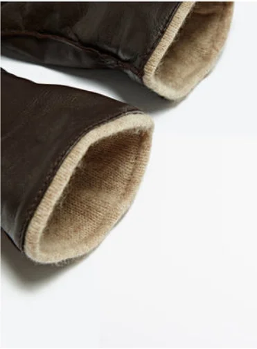 2022 ZF7000 высококачественные мужские кожаные перчатки для вождения