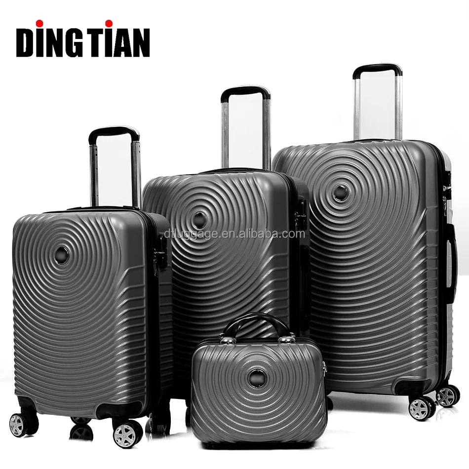 Factory Wholesale Luggage & Travel Bags ABS Hard Side  Trolley bag Suitcase Set Valises De Voyage With Small Bag