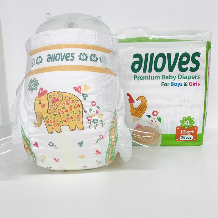 Premium Disposable Baby Diapers XXL Factory Wholesale Panties Free Sample Printed SAP Material Training Babies Babi Diaper
