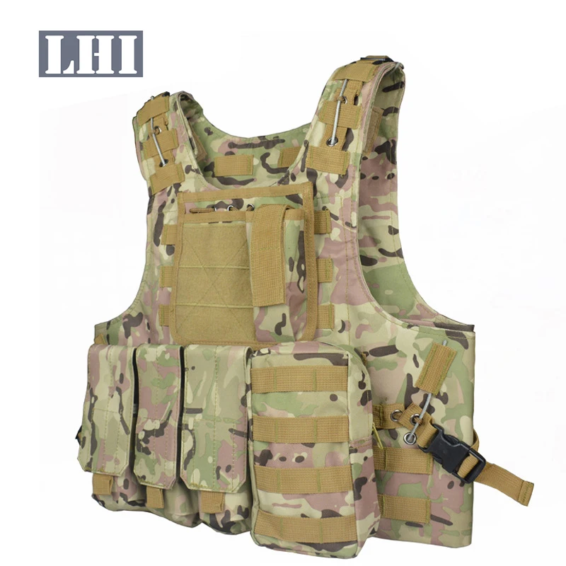 Lhi Plate Carrier Camouflage Police Equipment Combat Protective Crossfit Army Military Tactical Vest For Sale