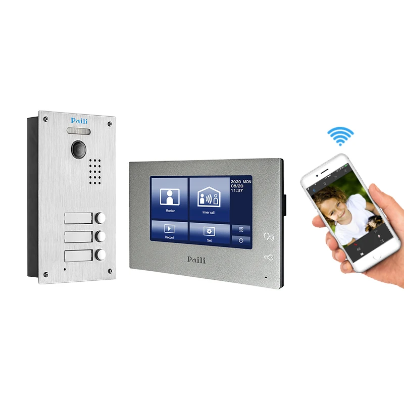 Screen Indoor Monitor Touch Screen Tablet Video Door Phone with Camera Doorbell
