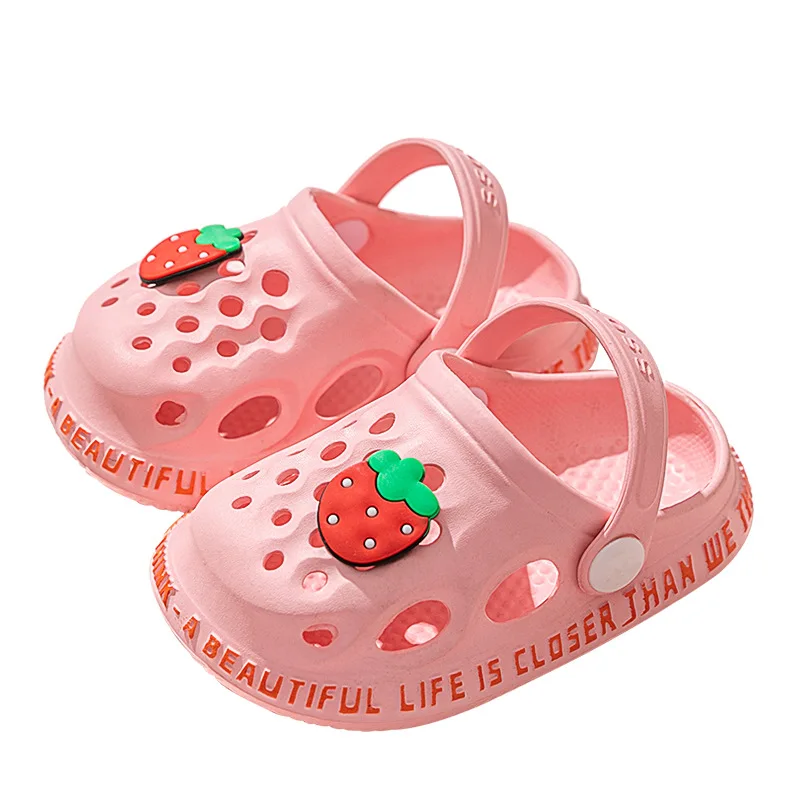 
wholesale cheap new beach summer fashion luxury cool soft soles eva slippers slides sandals children girl boy kids garden clogs 