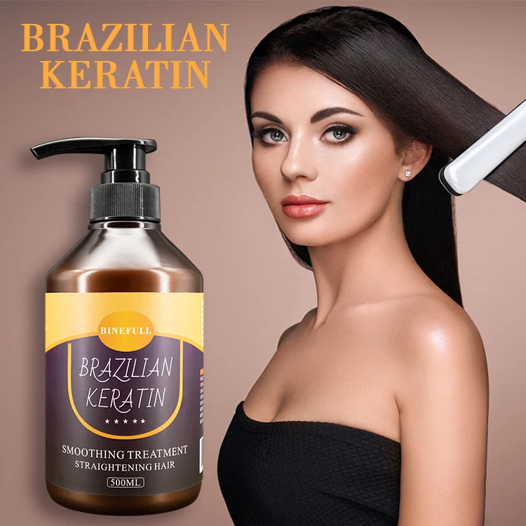 Oem Damage Hair Keratin Treatment Smoothing Brazilian Straightening Treatment