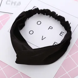Fashion Spring Autumn Women Girls suede solid hair band elastic Headband