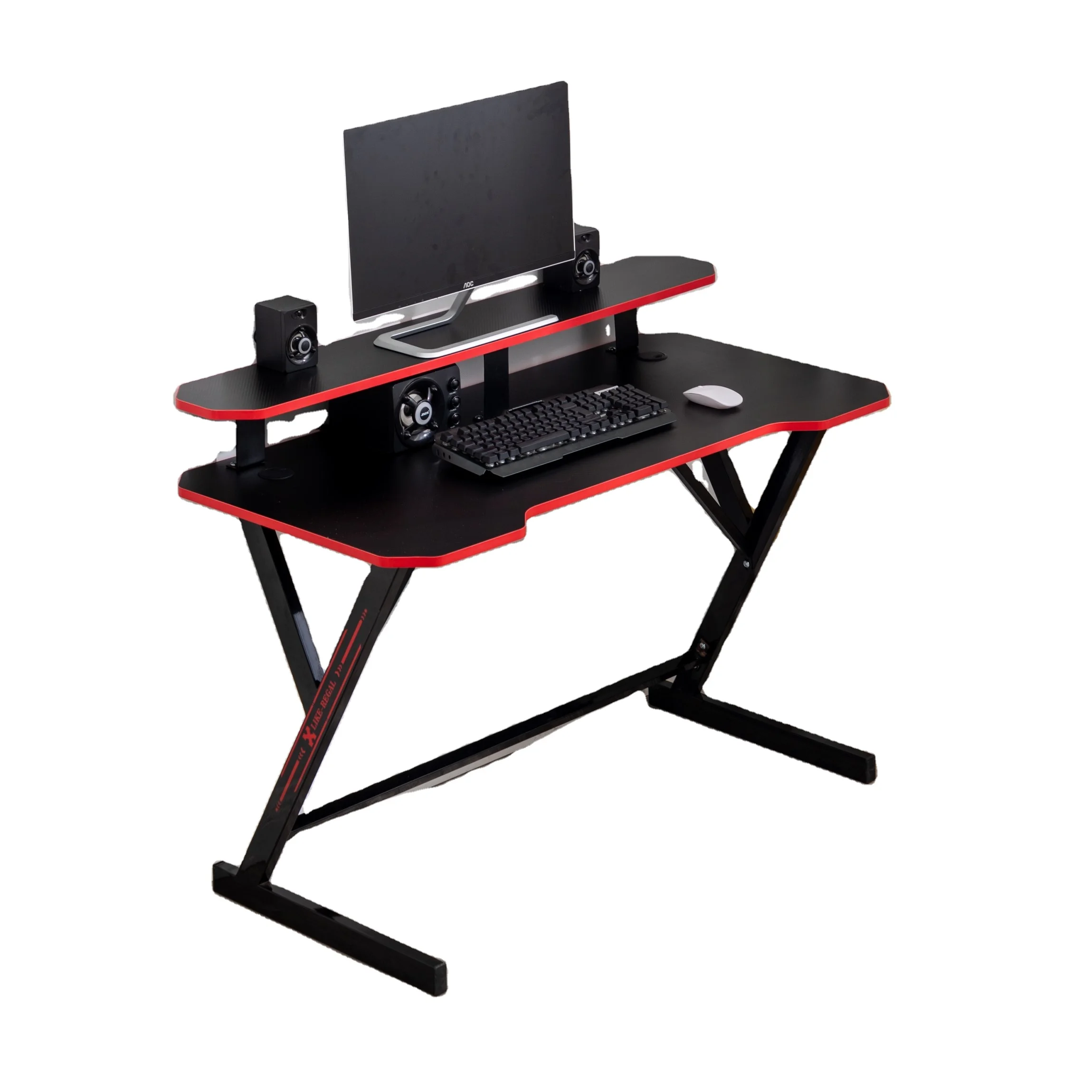 
2021 Amazon Hot Sale Modern PC Mesa Gamer Rgb Gaming Setup Desk 
