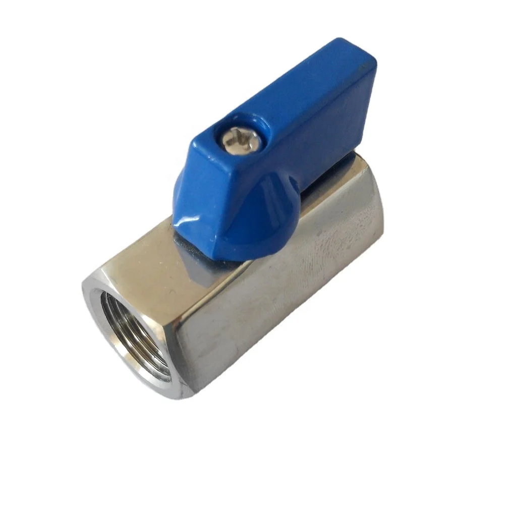npt bsp stainless steel mini ball valve for water air oil and gas
