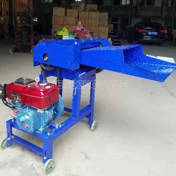 Hotsale farm equipment animal feed corn stalk straw chopper shredder machine / hay crusher / silage cutting machine