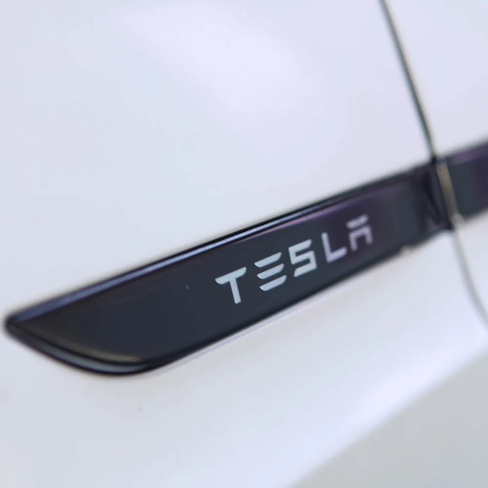 4pcs/set Car door handle cover protector Decoration Styling Refit Car Accessories For Tesla Model 3