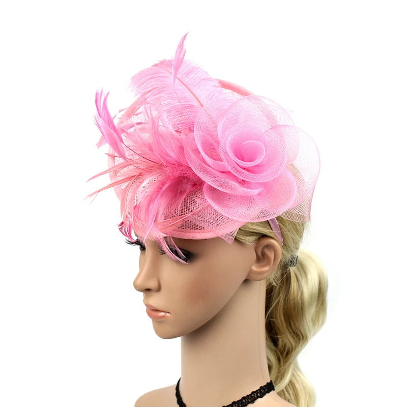 fashion custom promotional veil hat party women church elegant hats