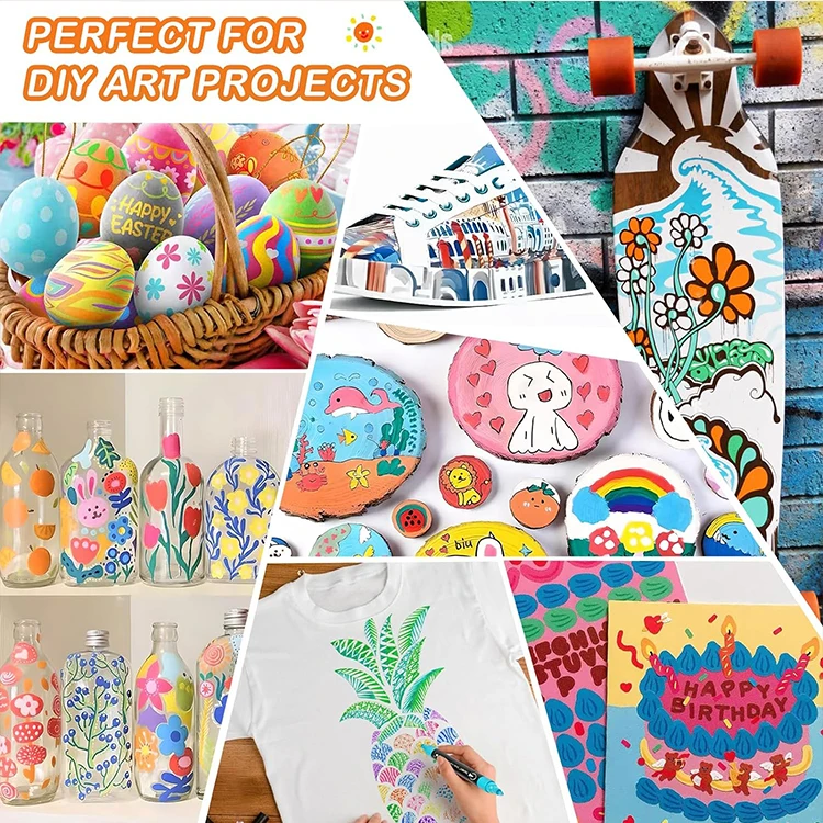 OEM Non Toxic 4 8 12 18 Colors Dry Erase Bingo Dot Markers Pen Set 30ml Washable Painting for Kids
