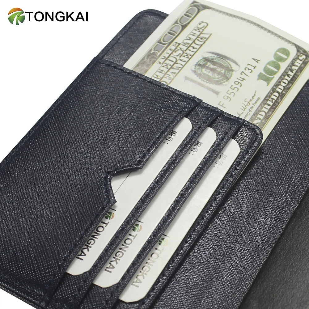 Wholesale Personalized Custom USA Embossed Rfid Blocking Faux PU Leather Double Travel Passport  Holder Cover for Women & Men