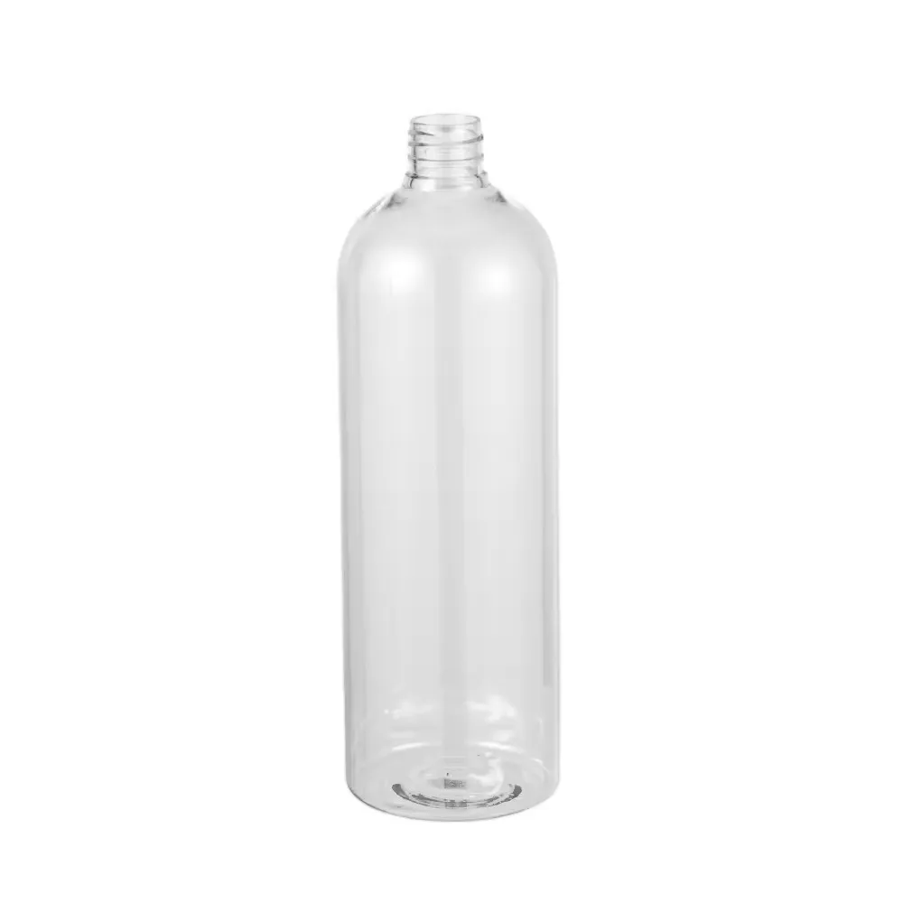 1 Liter Container Pet Bottles Brown Plastic Pet Bottle Thin Neck Shampoo 1000ml Oil Bottle 2024