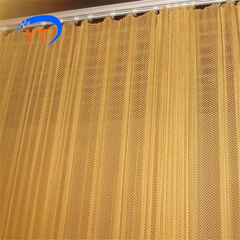 Decorative metal mesh curtain net,fireplace curtain mesh