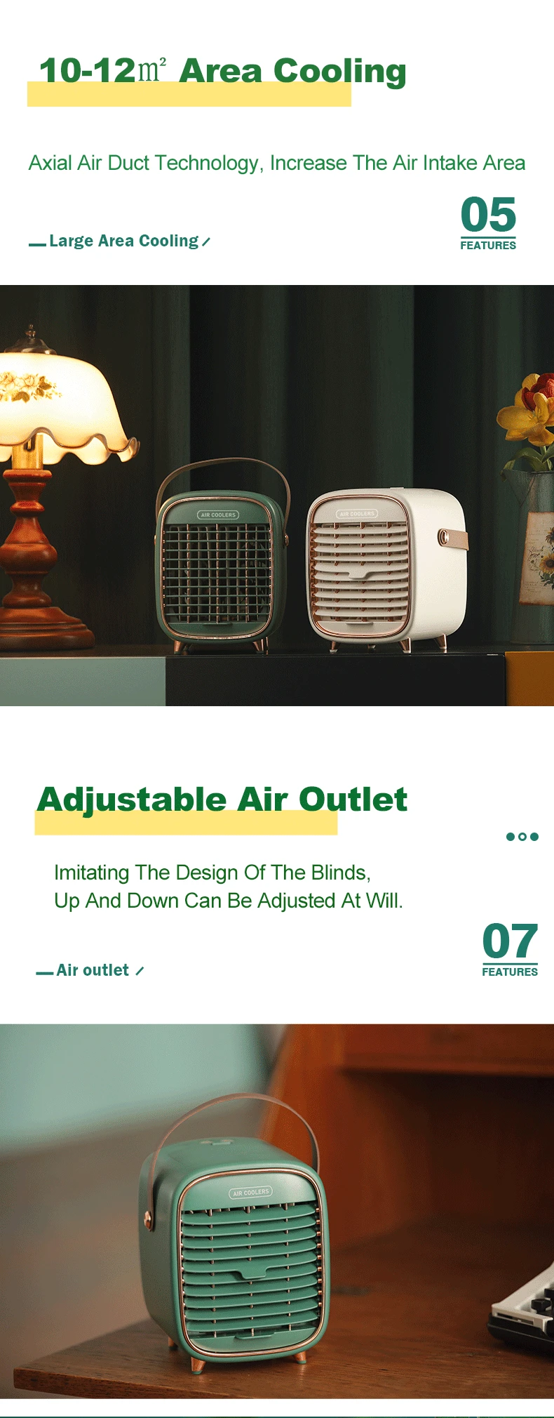 2021 new portable water  ice air conditioner fan for home office