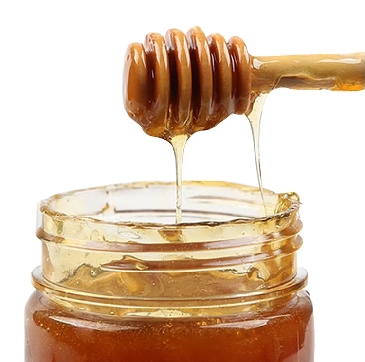 Hot Sale Amazon Handmade Wooden 15cm Long Handle Dispense Drizzle Mixing Stirrer Dipper Sticks Honey Spoon