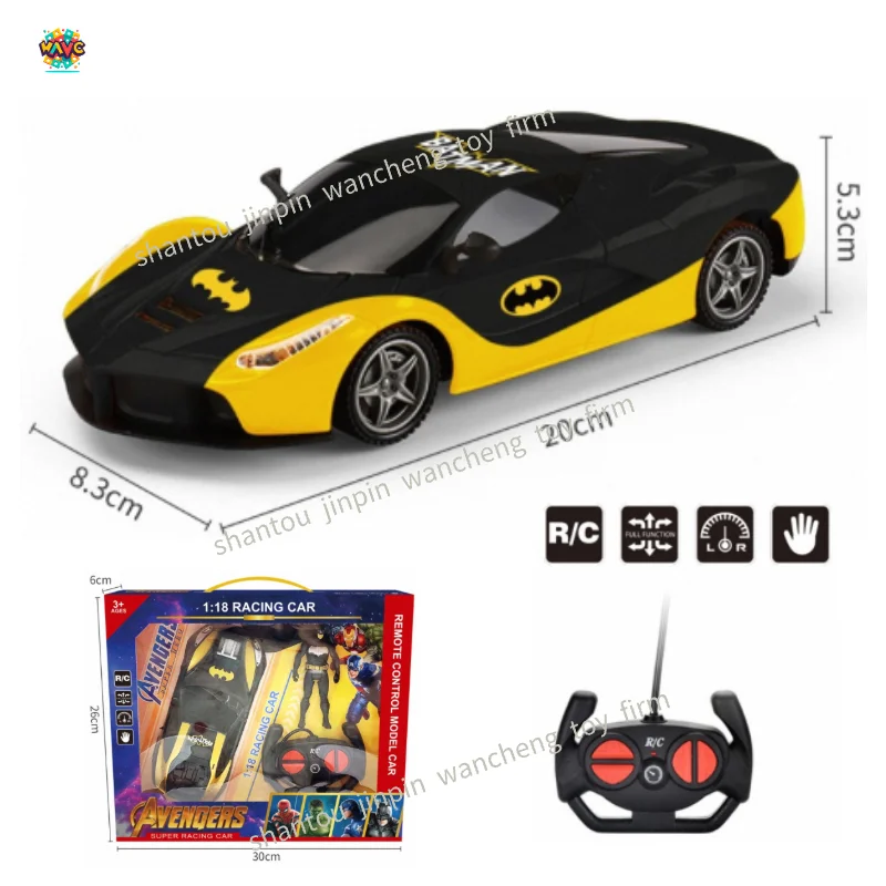 1:18 Five-way Remote Control Car Kids Toys Sports Car Children Toy RC Cars New 2023 Electric Plastic Window Box Colorful