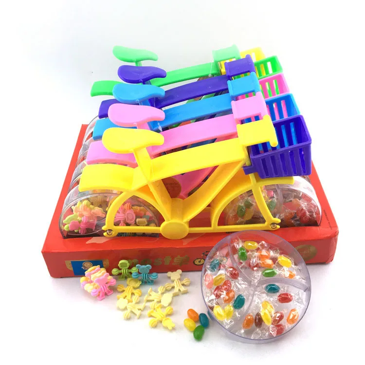 Yummeet china sweet plastic bike shaped candy toys  kids