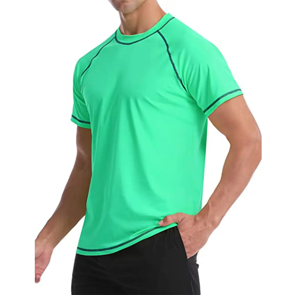 Оптовая продажа мужские быстросохнущие легкие рубашки из лайкры UPF 50 + с длинным рукавом походные Jiu Jitsu футболки для плавания защитой от сыпи на