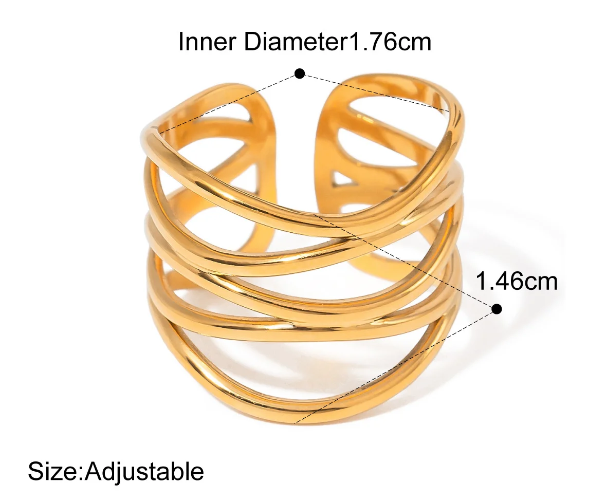 Gold rings set for women girls jewelry designer rings