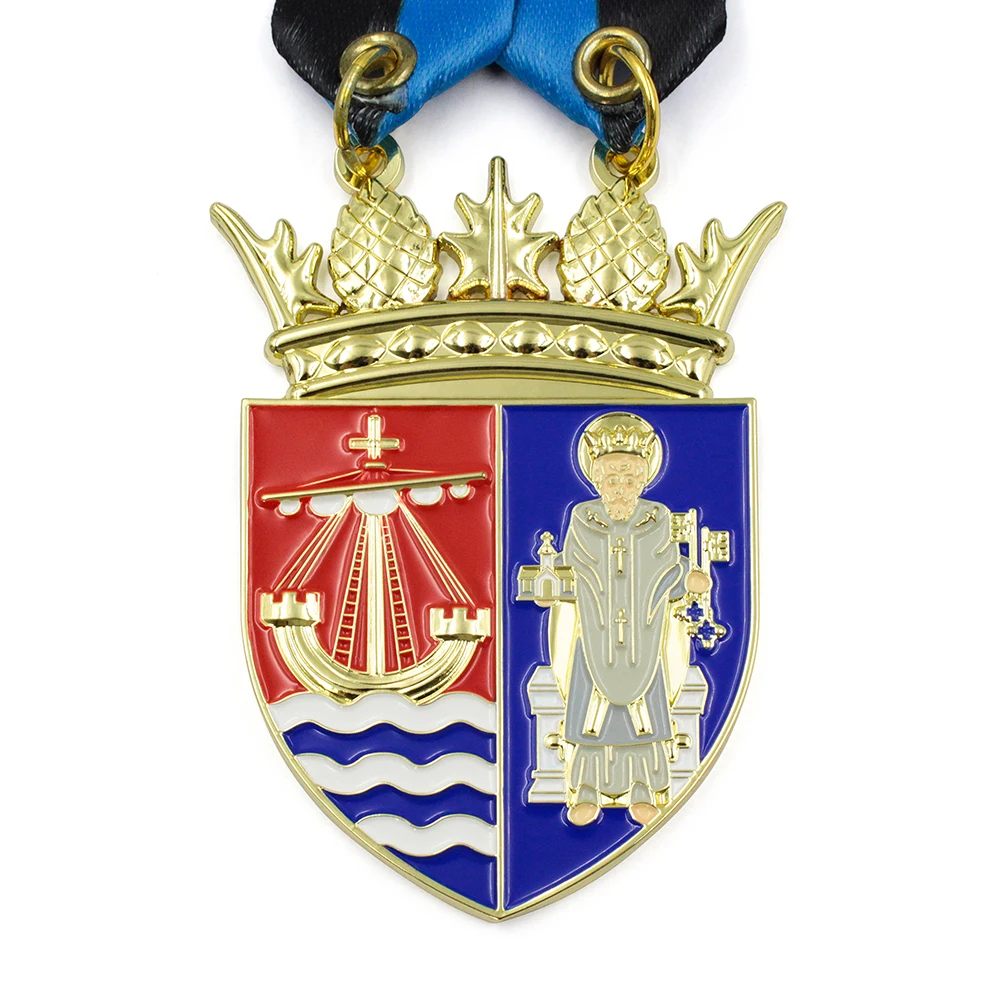 Manufacturer Custom Taekwondo Volleyball Football 3D Metal Sports Gold Silver Bronze Marathon Running Medal Custom Event Badges