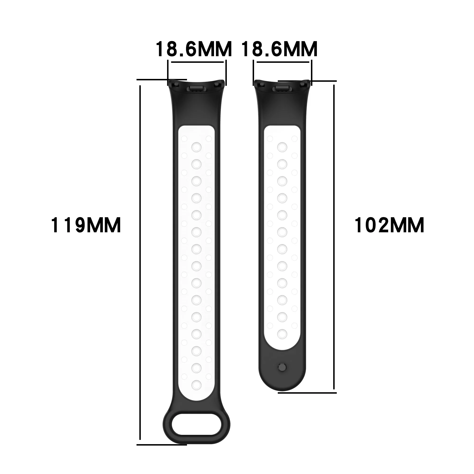 Breathable Rubber Straps for Xiaomi Mi Band 8 NFC Smart Watch Replacement Straps for Mi Band 8 Silicone Watch Band Mi 8 NFC