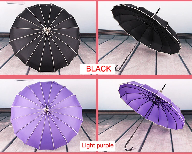 22IN*16K Light Purple Parasol Umbrella Pagoda Shaped Umbrella Wholesale Parasol Umbrella for Sale