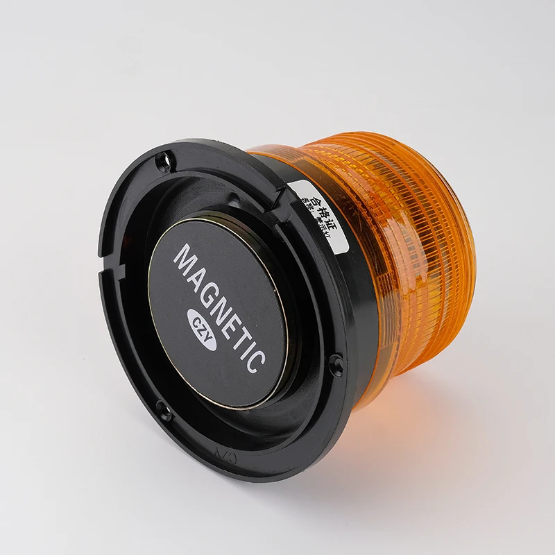 solar-powered magnetic base led strobe warning beacon lights